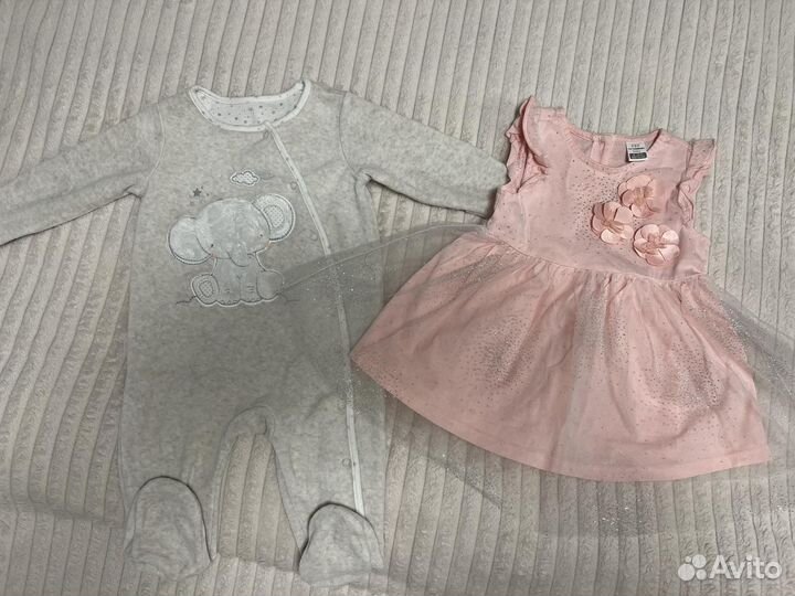 Вещи пакетом на девочку 68-74