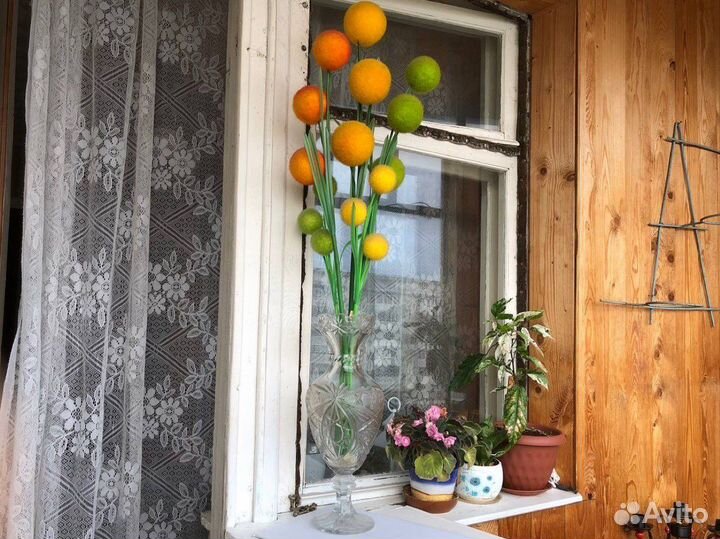 Декоративный букет (шары) 5 веток