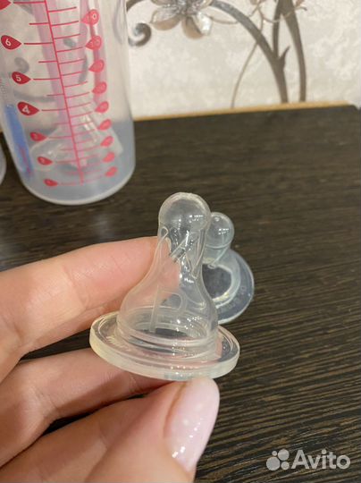 Бутылочки для кормления dr browns розовые