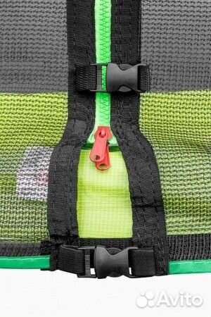 Батут alpin 4,35м с защитной сеткой и лестницей