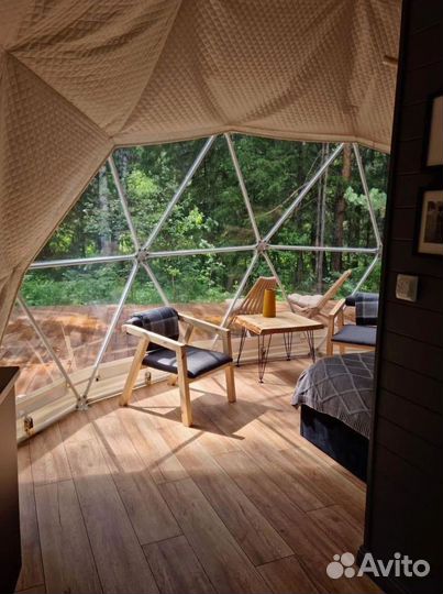 Геокупол шатер для глэмпинга диаметр 6м