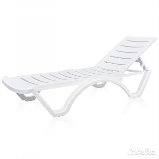 Шезлонг пластиковый пляжный Аква (артикул - 595)