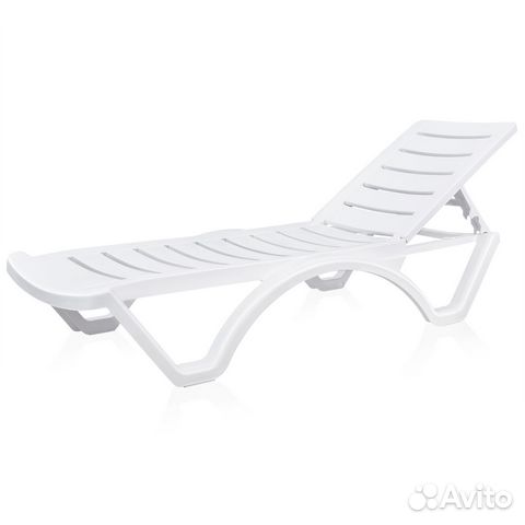 Шезлонг пластиковый пляжный Аква (артикул - 595)