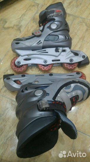 Коньки роликовые раздвижные детские р.30-34