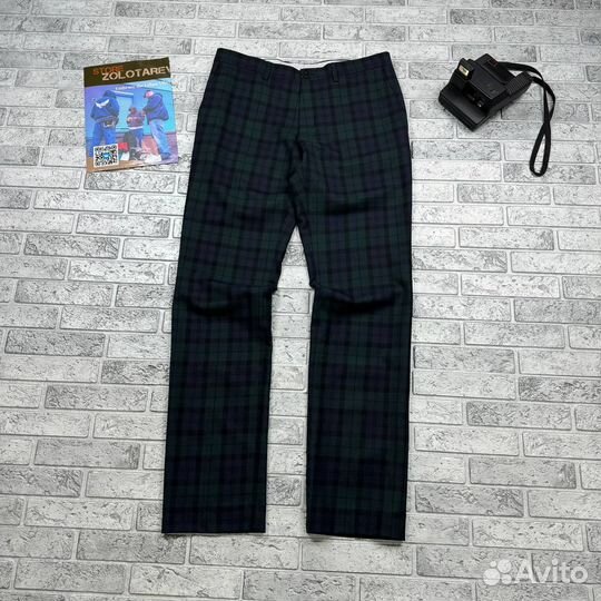 Клетчатая штаны Gant Soho Low Waist Woolen Narrow