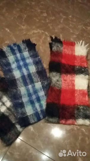 Шарф мохеровый новый винтаж