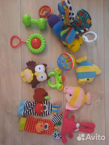 Игрушки погремушки пакетом (0-6 мес)
