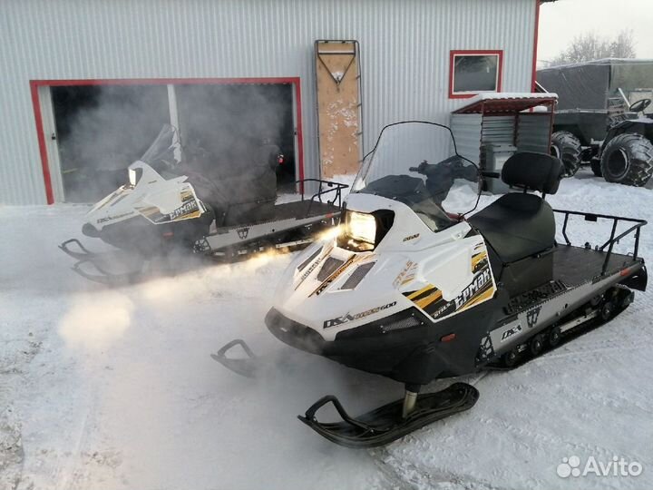 Снегоход Stels Ермак 600L с 2-мя лыжами