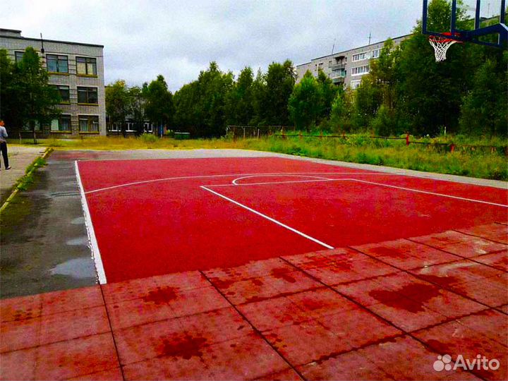 Спортивная площадка уличная (футбол, баскетбол, те
