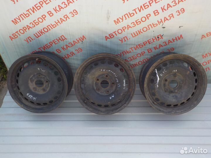 Диски штампованные Фольксваген Пассат Б5 3 шт