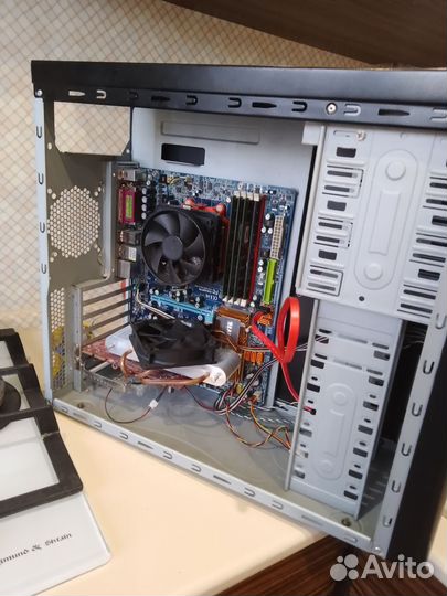 2 ядра проц+мать+4 Гб озу+корпус+видюха