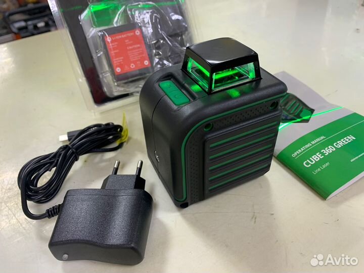 Уровень лазерный ADA cube 360 green basic edition