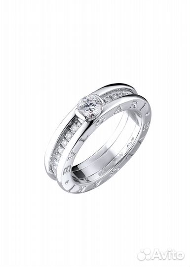 Кольцо Bvlgari B.Zero1 0.30 ct D/VVS1 White Gold 3