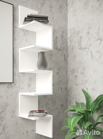 Полка настенная угловая