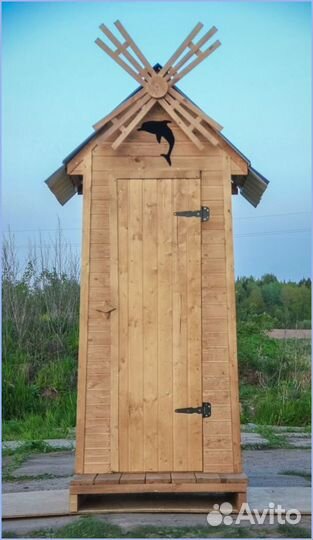 Дачный туалет с дельфином кял 296