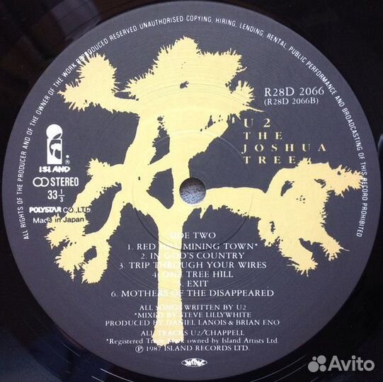 Винил U2 – The Joshua Tree