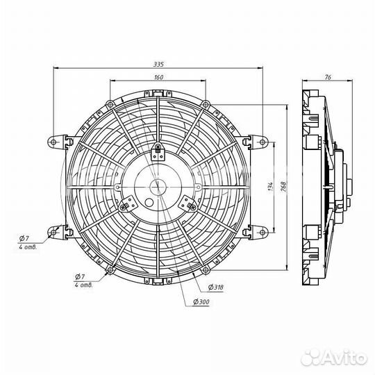 Радиатор и вентилятор кондиционера Газель next