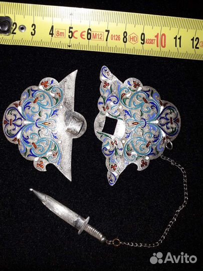 Пряжка для ремня серебро 84 проба