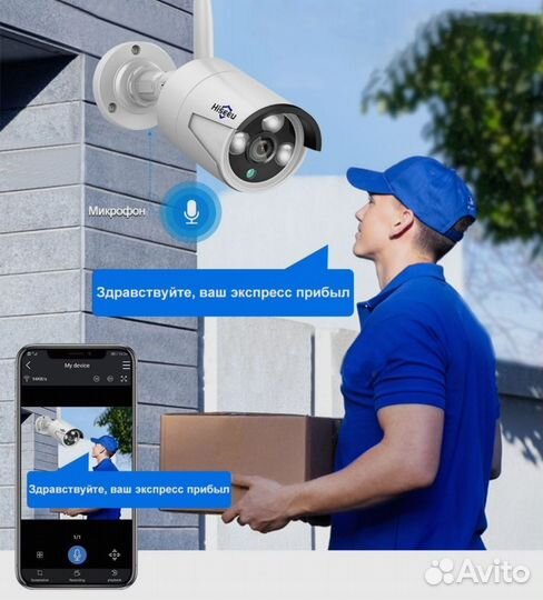 Комплект видеонаблюдения бу 4 камеры