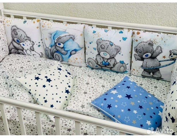 Бортики в круглую овальную прямоугольную кроватку