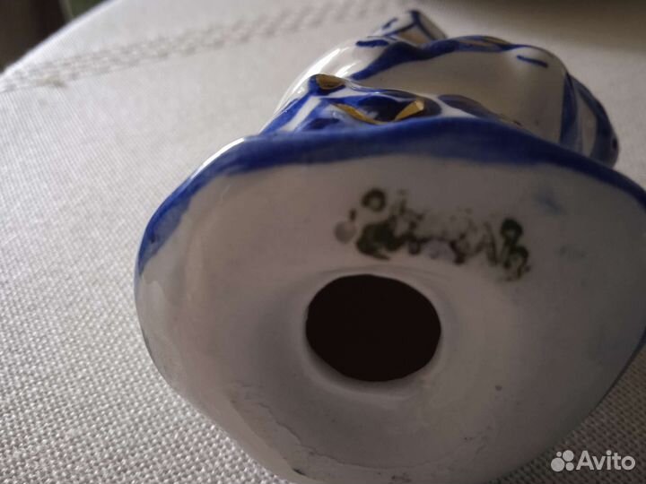 Гжель. Набор для специй и статуэтка