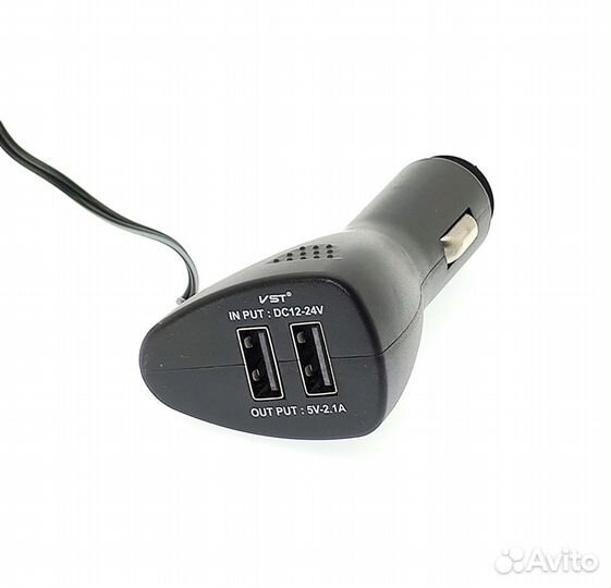 VST-815 часы авто с USB (температура, вольтметр)