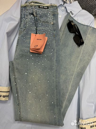 Джинсы miu miu