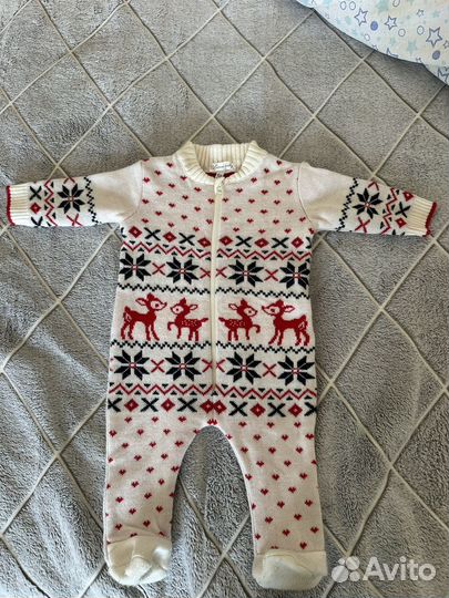 Комбинезон вызаный шерсть 68 размер