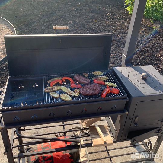 Мангал с печью под казан Стэн