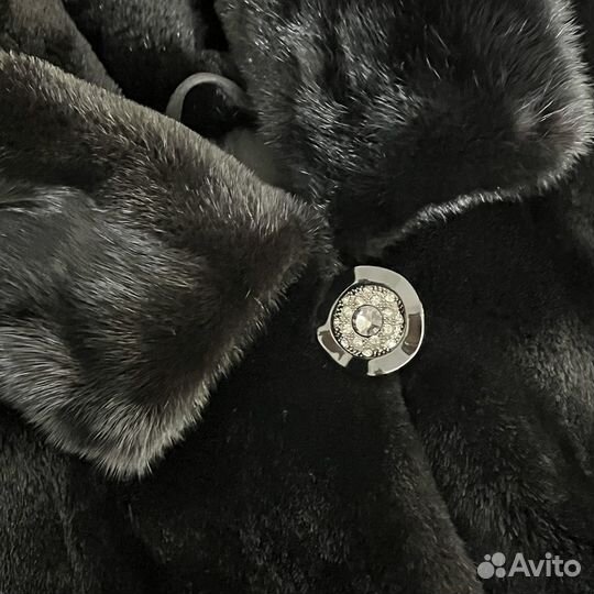 Шуба норковая с капюшоном 42 44