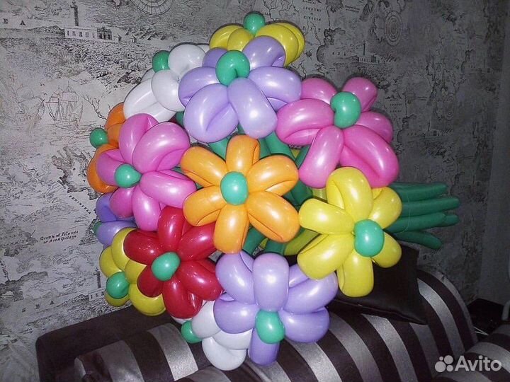 Цветы из шаров