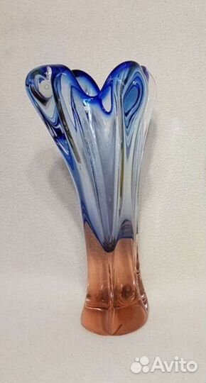 Ваза. Богемское стекло