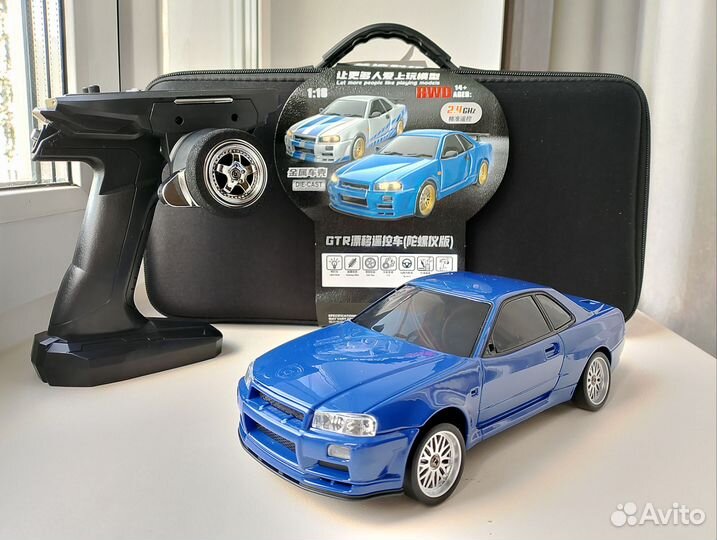 Nissan skyline GTR r34 RC drift дрифт модель