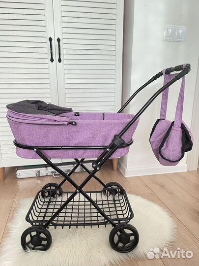 Коляска для кукол с сумкой