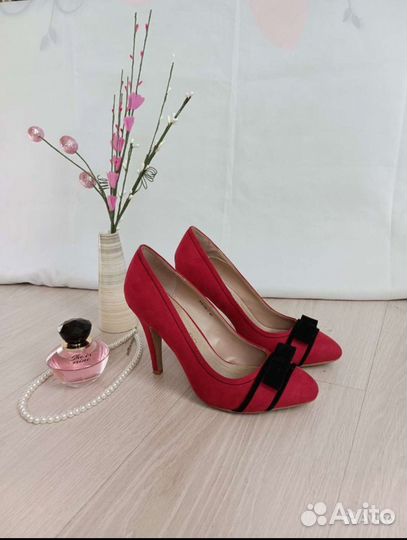 Туфли красные женские 40