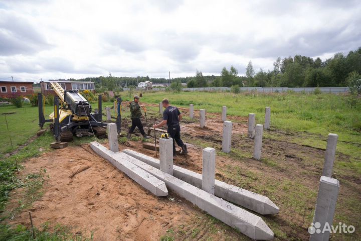 Жб сваи под ключ установка