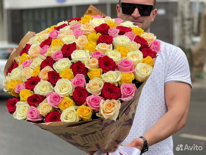 101 роза 51 роза 25 35 45 букет роз Цветы Доставка
