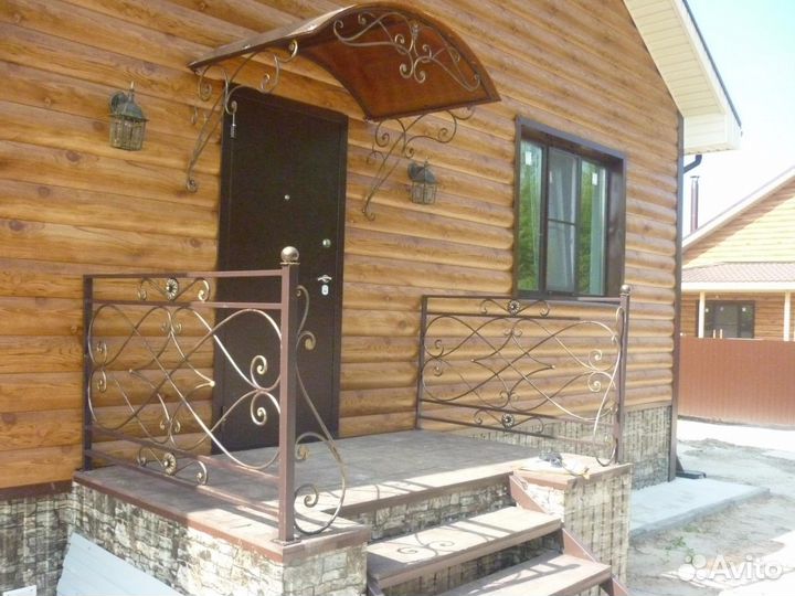 Кованый козырек