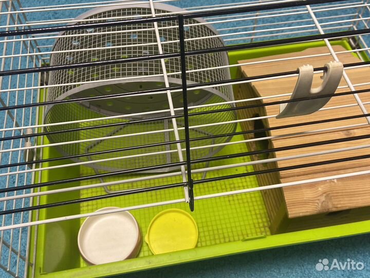 Клетка для грызунов + корм