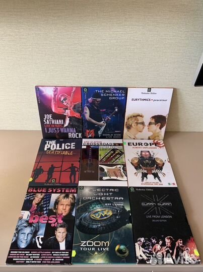 DVD диски. Bonfire, The police, Europe, Eurytmics