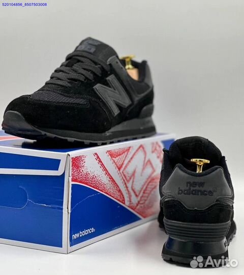 Кроссовки New Balance 574 Black (Арт.28244)