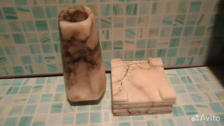 Вазочка и шкатулка из натурального камня