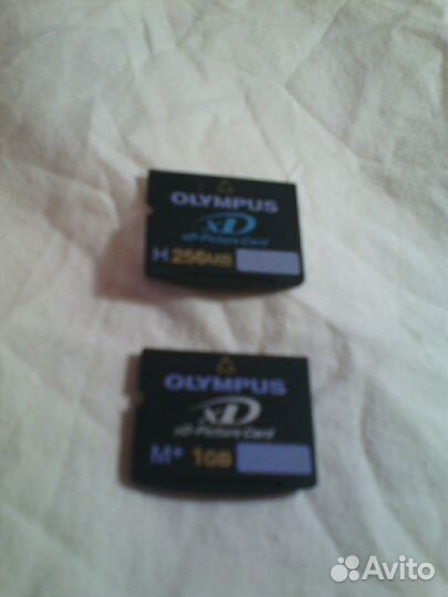 Карты памяти Olympus XD 256mb и 1gb