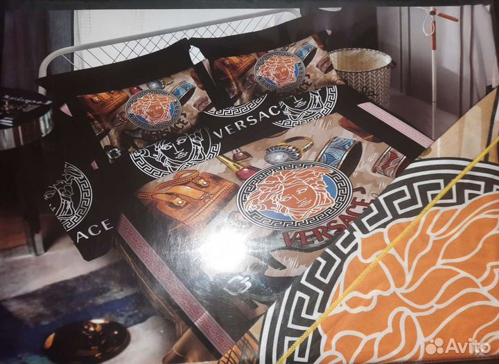 Постельное белье Versace.Сатин евро турция