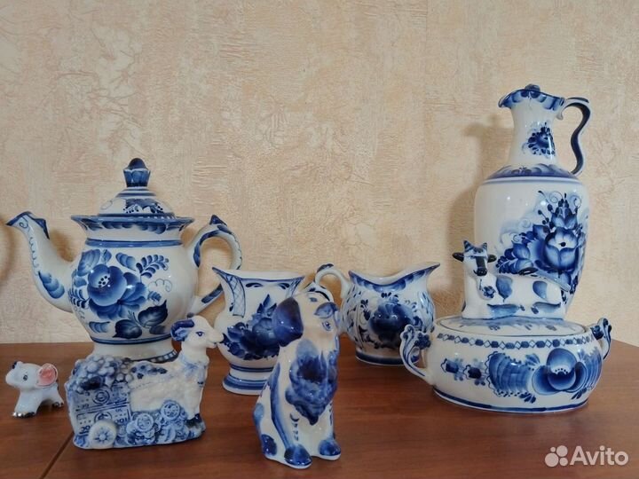 Сервиз Гжель