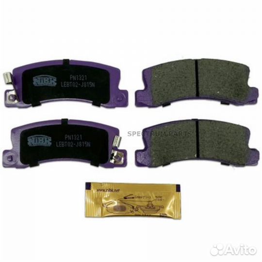 Nibk PN1321 Колодки тормозные дисковые зад