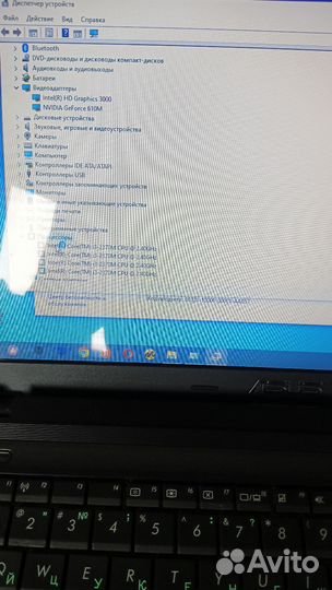 Игровой ноутбук Asus на i3 gt 610m 6/512