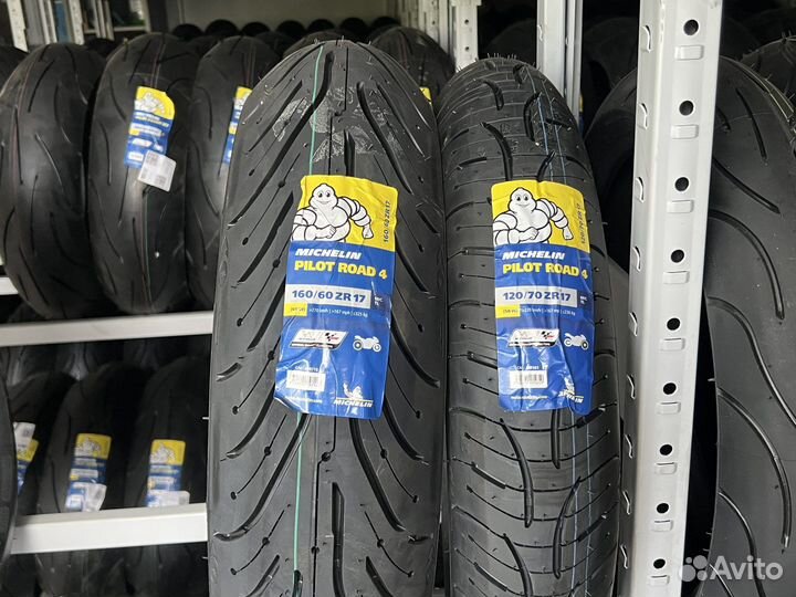 Michelin Pilot Road 4 120/70-17 и 160/60-17