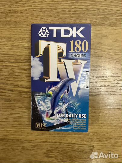 Кассета vhs tdk в упаковке