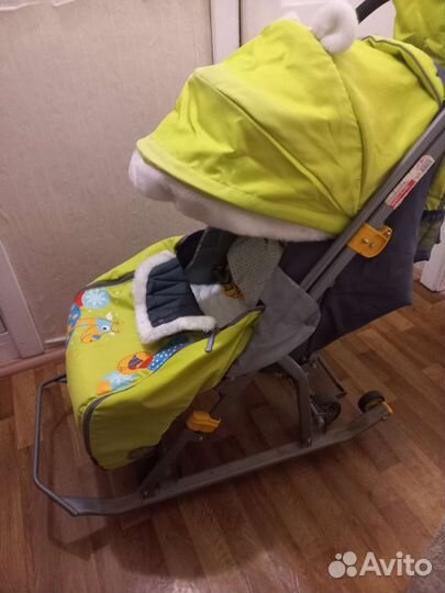 Детские санки коляска ника